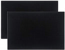 Tebery 2 Pack Black Bar Mat, 18" x 12" Rubber Dish Drying Mat for Countertop, Non Slip Cocktail Service Spill Mats… — 1