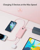 VRURC Portable Charger, Slim Power Bank Built-in 4 Cables, Travel Essential photo 4