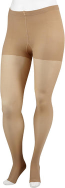 Juzo Soft 2001 Pantyhose Compression 20-30 mmHg Open Toe, Short | Beige | 4 (IV) — 1