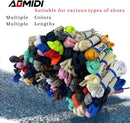 AOMIDI Flat Shoelaces 5/16" | 2 Pair | For Sneakers and Converse Shoelaces — 4