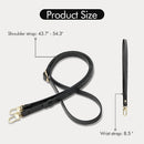 ZVE for iPhone 16 Pro Wallet Case with Card Holder, Zipper Crossbody Case with Wrist Strap for Women for iPhone 16 Pro 6.3" Black — 7