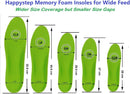 Happystep Wide Fit Insoles: Memory Foam Arch Support for Wide Toe Box — 4