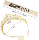 COCIDE Birthday Decorations for Women Sash and Tiara Crown for Party Gold | 4 Gold — 7