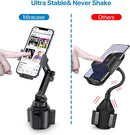 Miracase [Upgraded Version] Cup Phone Holder for Car, Universal Adjustable Long Neck Car Phone Mount Cradle Friendly Compatible with iPhone Samsung Google and All 4.0-7.0 inches Smartphones | Blue photo 2