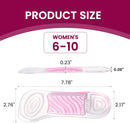 3/4 High Heels Inserts for Women - Bukihome 2 Pairs Gel Low Arch Support Insoles for Heels, Sandals, Flats, Wedges, Comfort Shoe Pads Relieve & Prevent Foot Discomfort, Shock Absorption (Women's 6-10) — 4
