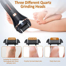 AdamPark Electric Callus Remover for Feet,Rechargeable Foot File Hard Skin Remover,Waterproof 14 in1 Professional Pedicure Kit for Cracked Heels &Dead Skin,with 3 Roller Heads 2 Speed(Black J8) — 3