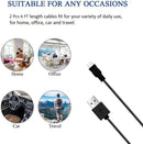 Micro USB Cable, 2 Pack [6FT, 6FT], Fast Charging Cable, High Speed Data Transfer Cable, Android Phone Cable for Samsung Galaxy S7 Edge S6 S5 and More, Trustable, MYFON 2