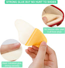 6 Pairs Heel Pads Heel Grips Liner for Loose Shoes, Heel Cushion Pads Heel Inserts for Shoe Too Big, Ultra Soothing Heel Protectors for Heel Pain, Heel Slipping, Blisters, Friction(Black&Beige) — 6