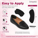 Foot Petals Womens Back of Heel Cushion - Black | 1 pair (Pack of 1) — 3