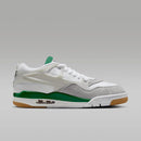 Air Jordan 4 RM Men's Shoes (FQ7939-060, Black/Anthracite/Varsity Red) - White/Neutral Grey/Wolf Grey/Pine Green — 3