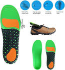 Green Arch Support Insoles EVA Velvet Shoe Inserts for Work Boots — 6