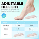 Adjustable Heel Lift Inserts for Achilles Tendonitis, 4 Layer Heel Lift for Leg Length Discrepancy, Hell Pain, Height Increase Shoe Lifts Wedge Pads for Men Women — 5