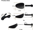 7 Pairs Plastic Shoe Stretchers for Men,Include 5 Pairs Adjustable Length Shoe Trees and 2 Pairs Shoe Boot Creases Preventers — 5