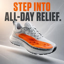 4D Cloud Steppers Insoles for Men and Women - Memory Foam Insoles for Shoes, Boots & Sneakers - Soft Anti-Fatigue Shock Absorption Inserts (Orange, Men: US 8-11) — 6