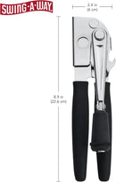 Swing-A-Way Easy-Crank Can Opener with Folding Crank Handle, Black, 3.50 x 4.50 x 10.50 — 2