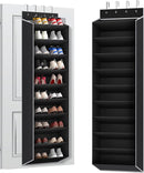REGELETO 10 Tiers Large Size Over the Door Shoe Organizer Storage, Hanging Shoe Rack for Door with Deep Pockets, Fit 20 Pairs Shoe Organizer Holder for Sneakers and Boots (Black) — 1