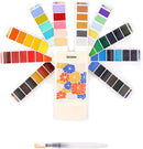 Grabie Portable Watercolor Paint Set of 56 Color with Water Brush & Palette — 1
