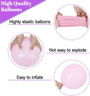 68Pcs Pink and Purple Balloons 12 Inch Metallic Purple Pink Latex Balloon Confetti ballons with Ribbons Party Balloons for Wedding Girls Birthday Baby Shower Decorations. | Pinkpurple — 4