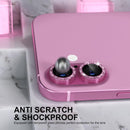 Choiche for iPhone 16/16 Plus Camera Lens Protector Bling, Glitter-Pink photo 3