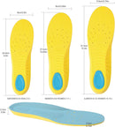 Shoe Inserts, Memory Foam Insoles for Men Women - Yellow — 5