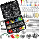 187/343pcs Fishing Accessories Kit, Organized Fishing Tackle Box with Tackle…