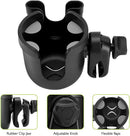 Accmor Stroller Cup Holder with Phone Holder, Bike Cup Holder, Universal Cup Holder for Uppababy Nuna Strollers, 2-in-1 Drinks Holder for Walker, Wheelchair, Scooter — 4