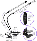 inShareplus LED UV Light Dual Head with USB, 395nm-405nm Dimmable UV Light with Clip, Glow in The Dark, 20W Black… — 8