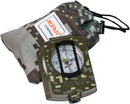 AOFAR Military Compass,AF-4580 Lensatic Sighting, Waterproof and Shakeproof with Map Measurer Distance Calculator, Pouch for Camping, Hiking | Camouflage — 1