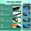 Plantar Fasciitis Relief Insoles Men Women High Arch Support Shoe Inserts,240+lbs Comfort EVA Orthotics Insert Absorb Shock Work Boot Shoe Insole for Flat Feet, Pronation, Heel & Foot Pain - Black — 4