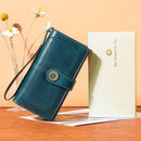 SENDEFN Wallets for Women Leather Credit Card Holder with RFID Blocking Large Capacity Wristlet — 6