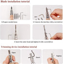 Leather Groover Tool(Natural Color), 7 in 1 Adjustable Stitching Groover — 4
