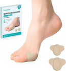 Promifun Bunion Pain Relief Pads to Wear with Shoes - 48 ct Bunion Cushion - Moleskin Protect Feet for Men and Women - Water-Resistant Self-Stick Adhesive (Multi-Size) | 48 Count ( Multi-size) | Beige — 1