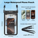 Rynapac Large Waterproof Phone Pouch Up to 10", 2 Pack IPX8 Protector Pouch photo 6