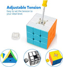 Speed Cube Set with Storage Case Bag, 6 Pack Magic Cube Set of 3x3x3 2x2x2 Pyramid Skew Mirror Cube and Fenghuolun Cube Smooth Stickerless Puzzle Cube Game Toy Gift for Kids Teens Adults — 4
