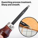 WUTA Sharp Leather Edge Beveler Edge Skiving Polishing Leather Tools DIY Belt Maker High Carbon Steel Leather Craft Beveller,Size 2,1mm — 5