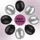 YMSZ Black and Silver Balloons Arch Garland Kit, Silver Party Balloons | Black & Silver — 3