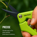 2-Pack Stainless Steel Gardening Scissors, Pruning Shears and Clippers for Gardening | Pruning Shears Combo — 3