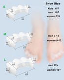 2Pairs Toe Separators Toe Spacers for Women Men to Correct Bunion, Relieve Feet Pain, Foot Alignment, Toe Straighteners for Hammertoes, Plantar Fasciitis (L, Women Shoe Size 13+, Men:11.5+) 2