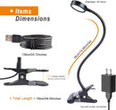 LEPOWER Clip on Light, Book Reading Lamp for Desk, Bed Headboard and Dorm — 5