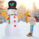 GOOSH 5 FT Christmas Snowman Inflatable Decoration Blow Up Snowman Outdoor Christmas Yard Decoration with Branch Hand Blow Up Holiday Indoor Outdoor Party Garden Yard Decoration — 3