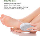 Natural Foot Pumice Stone for Feet, Borogo 2-Pack Lava Pedicure Tools Hard Skin Callus Remover for Feet and Hands - White — 6
