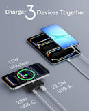 podoru for MagSafe Power Bank 10000 mAh, Foldable Magnetic Portable Charger photo 5