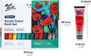 Mont Marte Acrylic Colour Paint Set Signature 24pc x 1.21 US fl.oz (36ml), Acrylic Paint Kit Ideal for Canvas, Wood, Air Dried Clay, Cardboard and More, Great Beginner Acrylic Paint Set, Includes 24 Colors | 24 Count (Each 1.22 Fl Oz) — 5