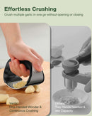 Vantic Garlic Press Rocker - Stainless Steel Garlic Crusher, Mincer and Chopper with Peeler & Scraper, Easy Kitchen… — 2