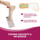 High Heel Cushion Inserts for Women - Bukihome 3/4 Invisible Insoles Prevent Feet from Sliding Forward - Shock & Sweat Absorption - Comfort Shoe Pads for High Heels Sandals Flats,Size M - Beige — 5