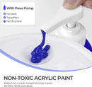 Nicpro Ultramarine Blue Large Acrylic Paint (69oz, 2040ml), Rich Pigments | 69 Fl Oz (Pack of 1) — 4