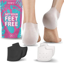 ROOTZ | 2 Pairs (4 Pcs) Silicone Heel Protectors for Blister Prevention | Padded Gel Heel Sleeves for Heel Pain & Cracked Heels | Ideal for Breaking in New Boots — 1
