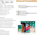 5 Pack(10FT)[Apple MFi Certified] iPhone Charger Long Lightning Cable Fast Charging iPhone Cord Compatible iPhone 14/14 Pro Max/13 Pro Max/12/11 Pro Max/Mini/XS MAX/XR/XS/X/8/7/Plus/6 iPad 6