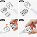 Callus Shaver Set, 50 Blades 1 Stainless Steel Shaver 1 Foot File, 52 Pcs — 4