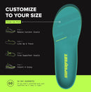 Superfeet Sport Ultralight Insoles for Athletes with All Arch Height Support & EVOLyte® Carbon Fiber - 9.5-11 Men / 10.5-12 Women - Teal — 7